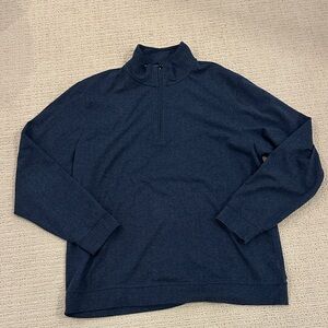 Vineyard Vines Men's Dark Blue Zip Up Sweater